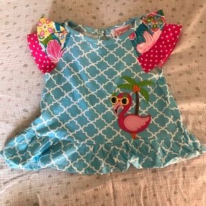 Summer flamingo top